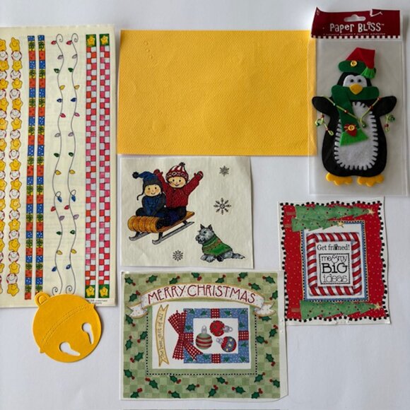 Christmas Scrapbook Crafting Junk Journaling Stickers Diecuts Embellishments - Picture 10 of 12